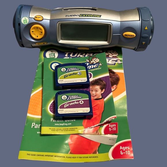 Leap Frog Turbo Twist Extreme Handheld  2 Turbo Extreme Cartridges Grades 3 & 4 - Picture 1 of 10